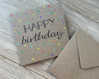 Spotty birthday card - personalised birthday card - birthday card - fun birthday card - special age card - male birthday - friend birthday