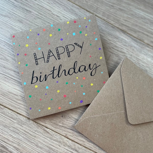 Spotty birthday card - personalised birthday card - birthday card - fun birthday card - special age card - male birthday - friend birthday