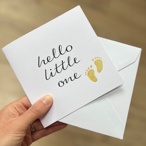 Carte bonjour petit bébé - carte bonjour bébé - carte nouveau-né - carte bébé garçon - carte bébé fille - carte nouvel arrivant - carte baby shower - carte bébé
