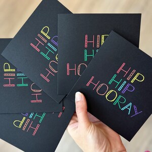 Pack von hip hip Horay Karten - hip hip Horay Karte - Glückwunschkarte - Pack von Geburtstagskarten - Geburtstagskarte - neues Baby Karte