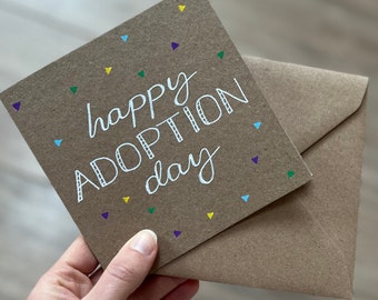 Happy adoption day card - adoption card - personalised adoption card - gotcha day card - happy gotcha day - adoption anniversary card