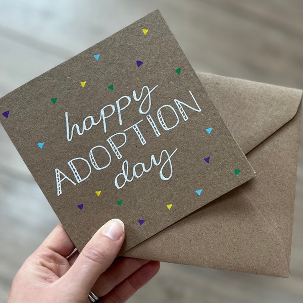 Happy adoption day card - adoption card - personalised adoption card - gotcha day card - happy gotcha day - adoption anniversary card