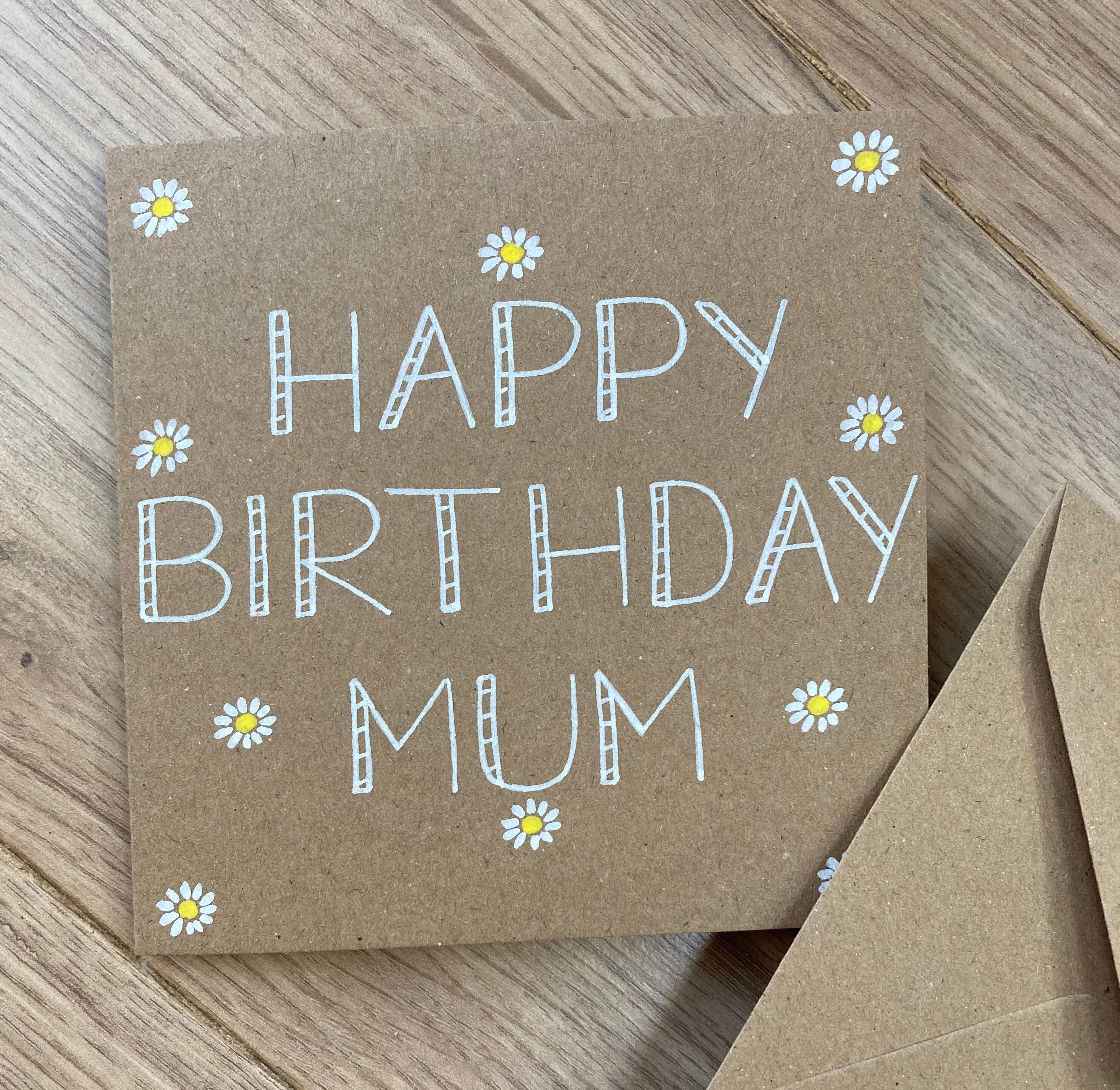 Daisy Birthday Card - Flower Birthday Card - Happy Birthday Card ...