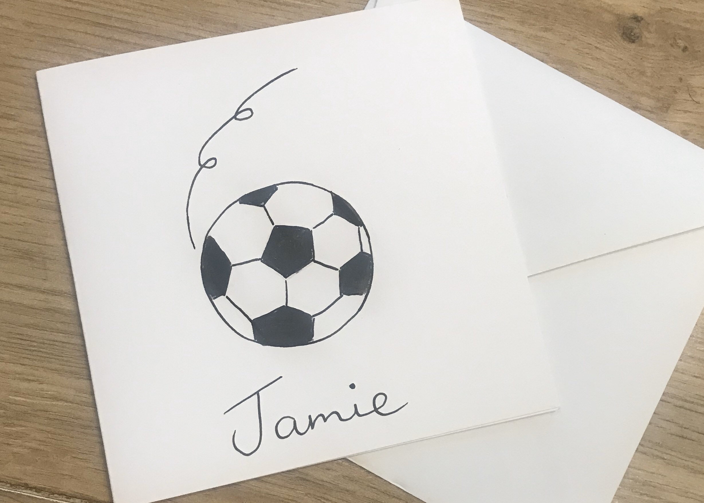 Personalised Football Birthday Card Football Birthday Card - Etsy Singapore