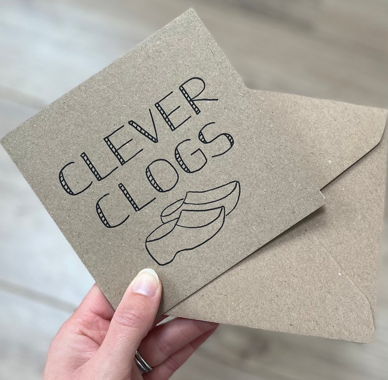 Clever Clogs Card - Well Done Card - Congratulations Card - Exam Pass ...