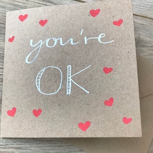 Cartão "Você está bem" - cartão do dia das mães - cartão do dia dos pais - cartão de piada - cartão atrevido - cartão da mãe - cartão dos namorados - cartão de aniversário - cartão de amor