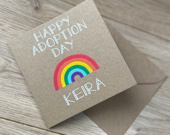 Happy adoption day card - adoption card - happy gotcha day - adoption anniversary card - adoption gift - personalised adoption card