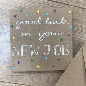 New Job Card - Gute Arbeit - Glückwunschkarte - Gute Arbeit - Glückwunschkarte - Gute Arbeit - Gute Arbeit