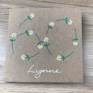 Carte d'anniversaire marguerite - 18 - 21 - 30 - 40 - 50 - 60 - 70 - 80 - 90 - 100 - carte personnalisée - carte d'anniversaire