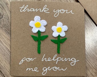 Thanks For Helping Me Grow Teacher Thank You Card Pre Etsy Uk Thanks For Helping Me Grow Teacher Thank You Card Pre Etsy Uk