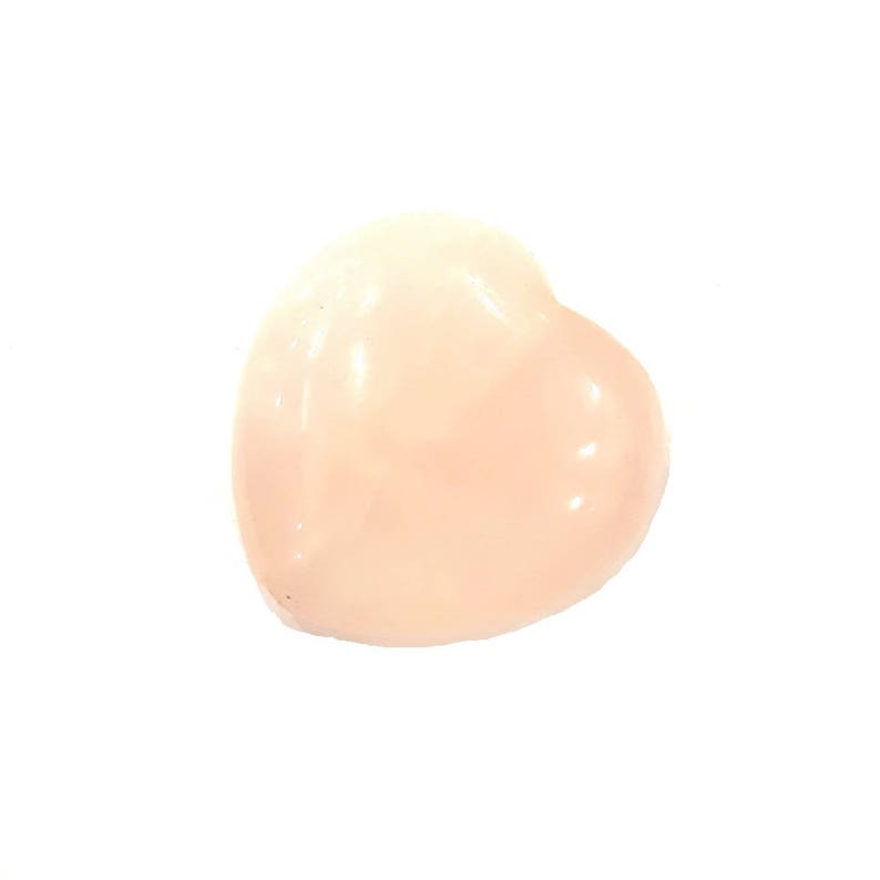 1 Uds Pearl Heart Rose Quartz Piedras semipreciosas 20 x 20 mm imagen 1