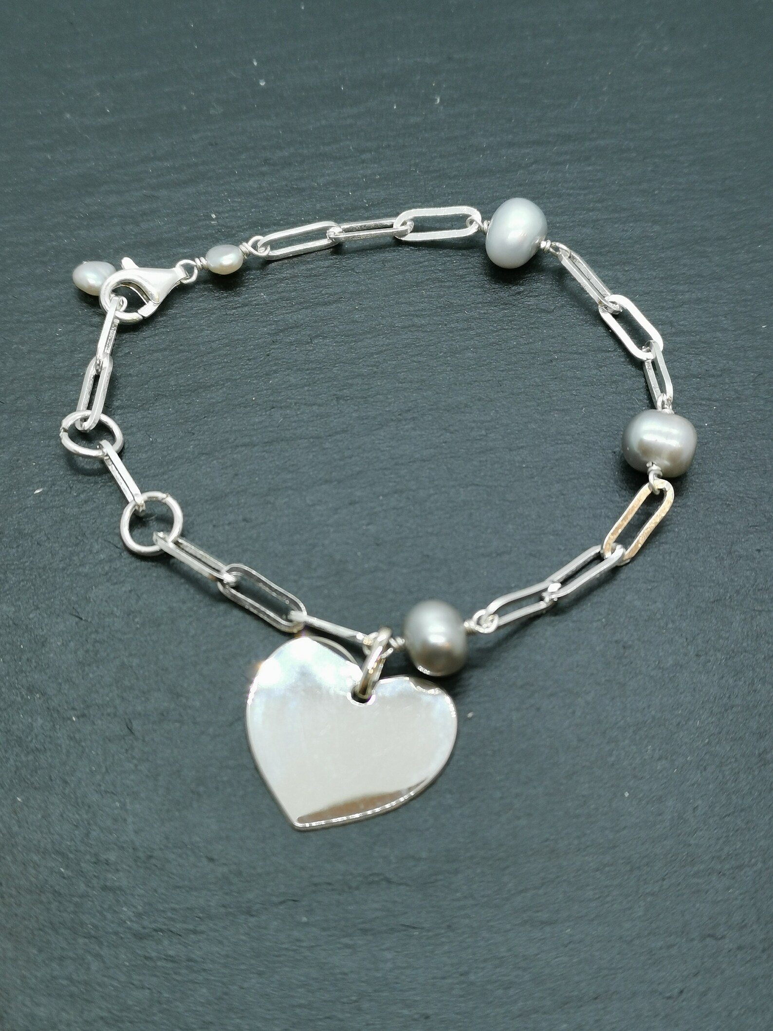 Perles Et Valentin Sont ils Toujours Ensemble 1 Pcs Bracelet Coeur St Valentin Perles de culture roses / | Etsy