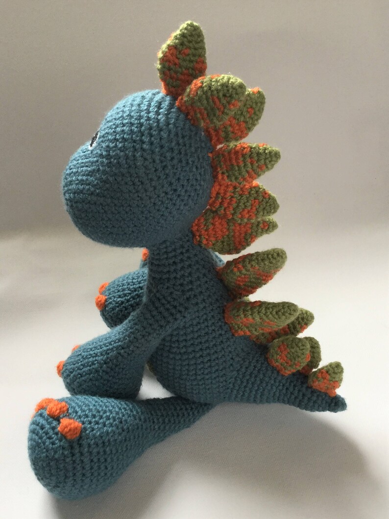 Stegosaurus Dinosaur Crochet Amigurnumi PDF Pattern Etsy