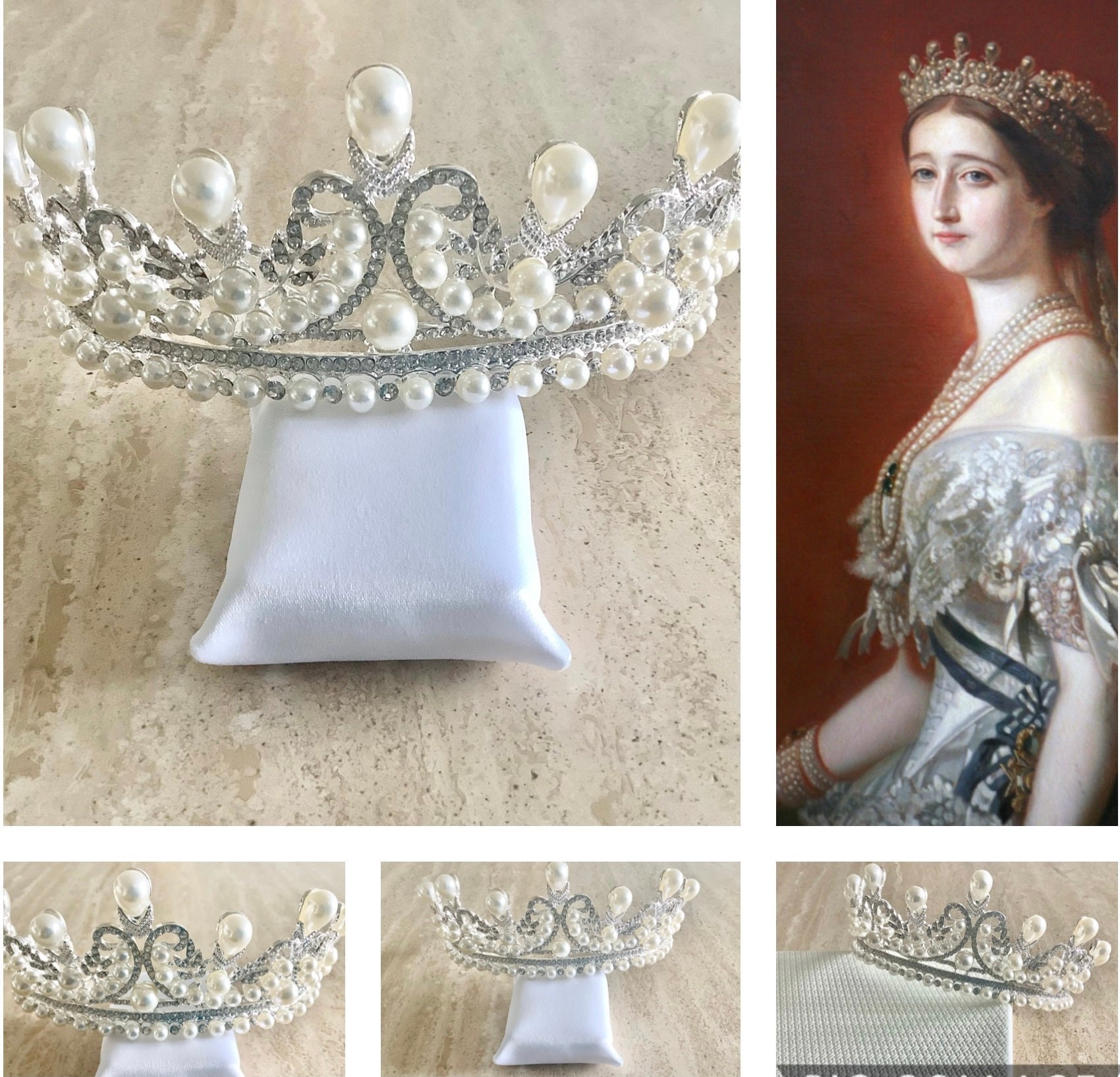 The Empress Eugenie Pearls Tiara