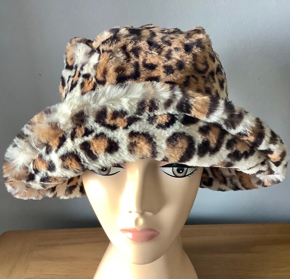 Faux Fur Bucket Hat Panama Hat 