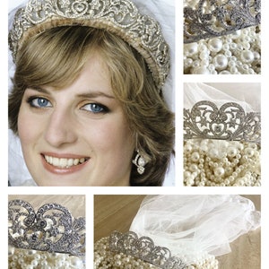 Princess Diana Inspired Crown Royal Tiara Spencer Tiara Style - Etsy