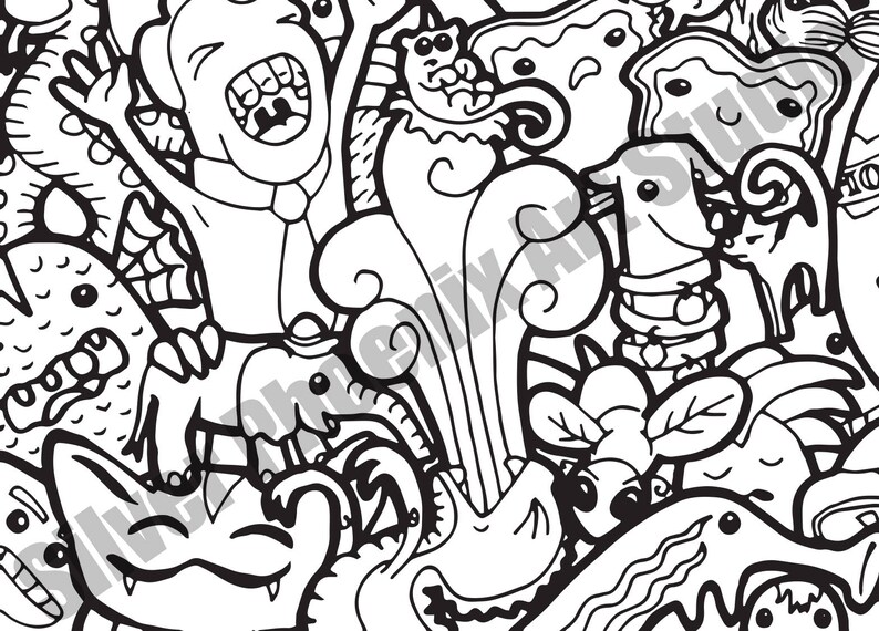 cross out doodle monster cross out doodle monster