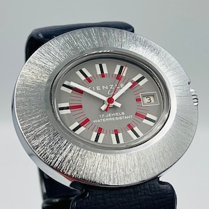 NOS mans very rare Kienzle ufo jumbo kienzle life 17 jewels wind watch perfect working