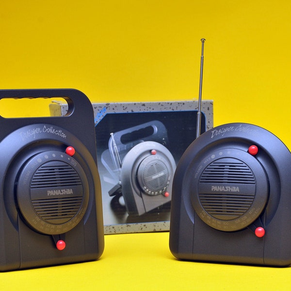 new Stylish radio portable Panashiba walkman in original box works perfect 80s rare item NOS