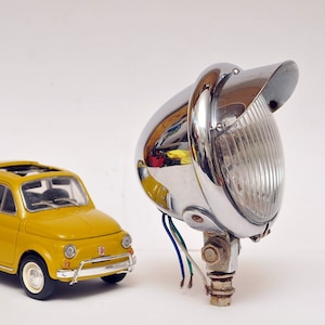 vintage 60&#39;s Chrome Spot Light Head Lamp motorbike car front light front headlight vespa faro basso
