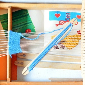 Vintage children's loom 1960s in amazing condition made in Germany der handnebstuhl fur die schule image 1