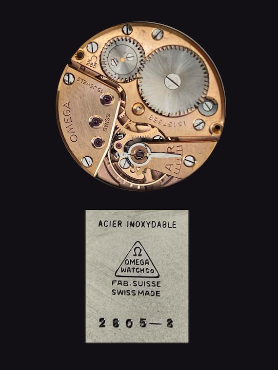 FREE Usa Shipping Rare 1950s Omega Jumbo Watch Honeycomb Dial