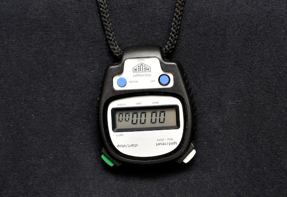 Vintage HEUER Microsplit 1000 Digital Stopwatch - image 6