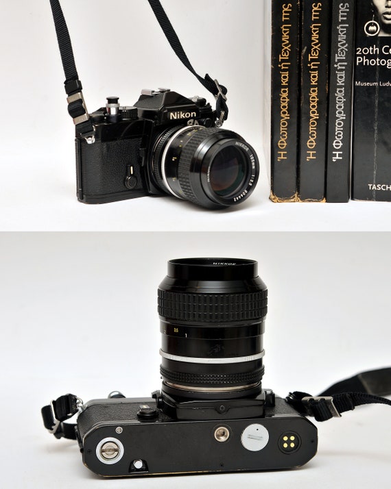 Nikon FE Nikkor With 105mm 1:2.5 Lens Vintage SLR Camera