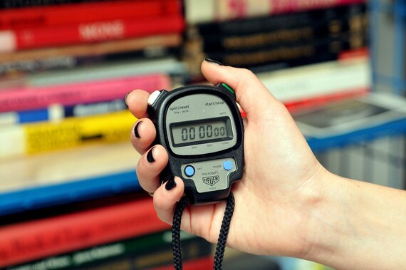 Vintage HEUER Microsplit 1000 Digital Stopwatch - image 2