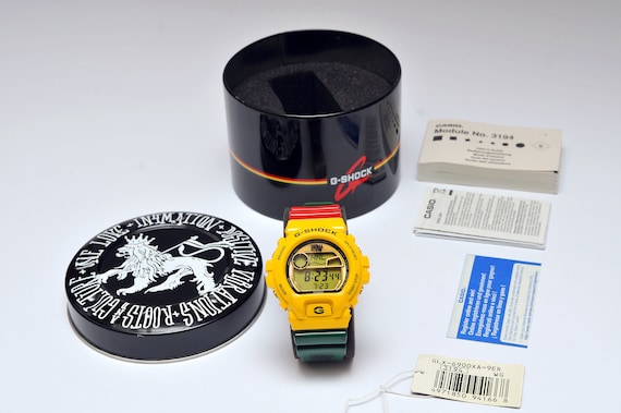 Limited Mint Rare CASIO IN4MATION G Shock Rasta Watch GLX 6900XA