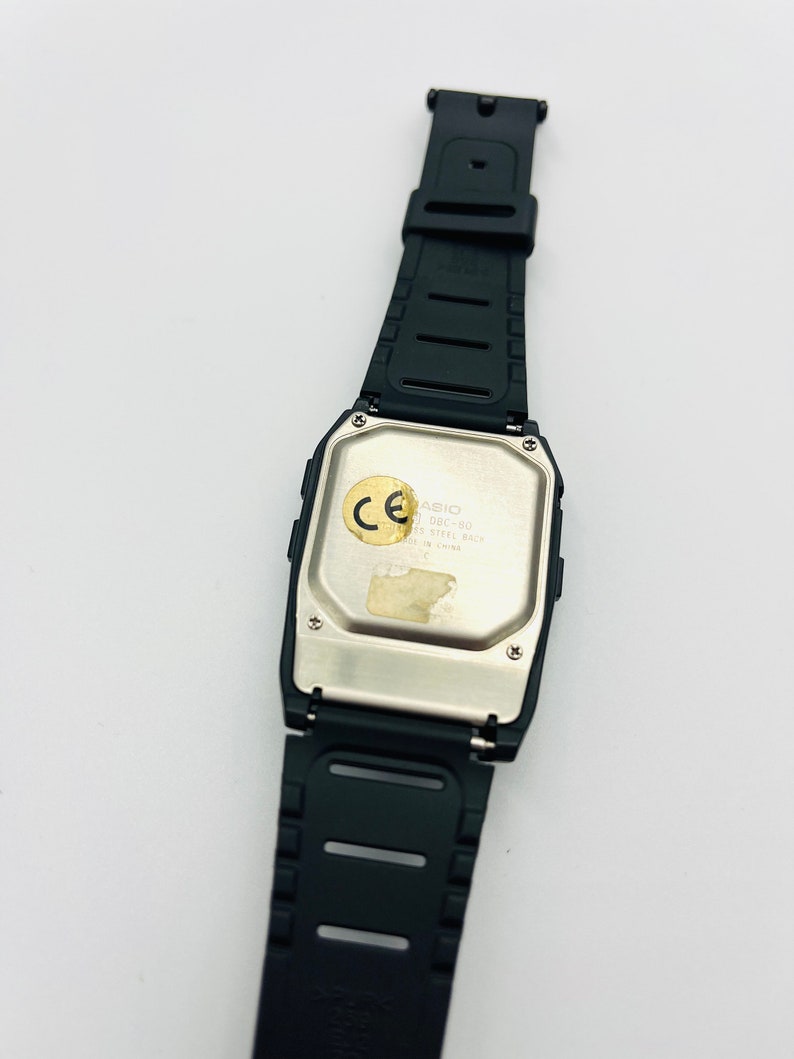 Nerdhorloge CASIO DBC 80 eind jaren 90 module 1486 casio databank telememo horloge afbeelding 7