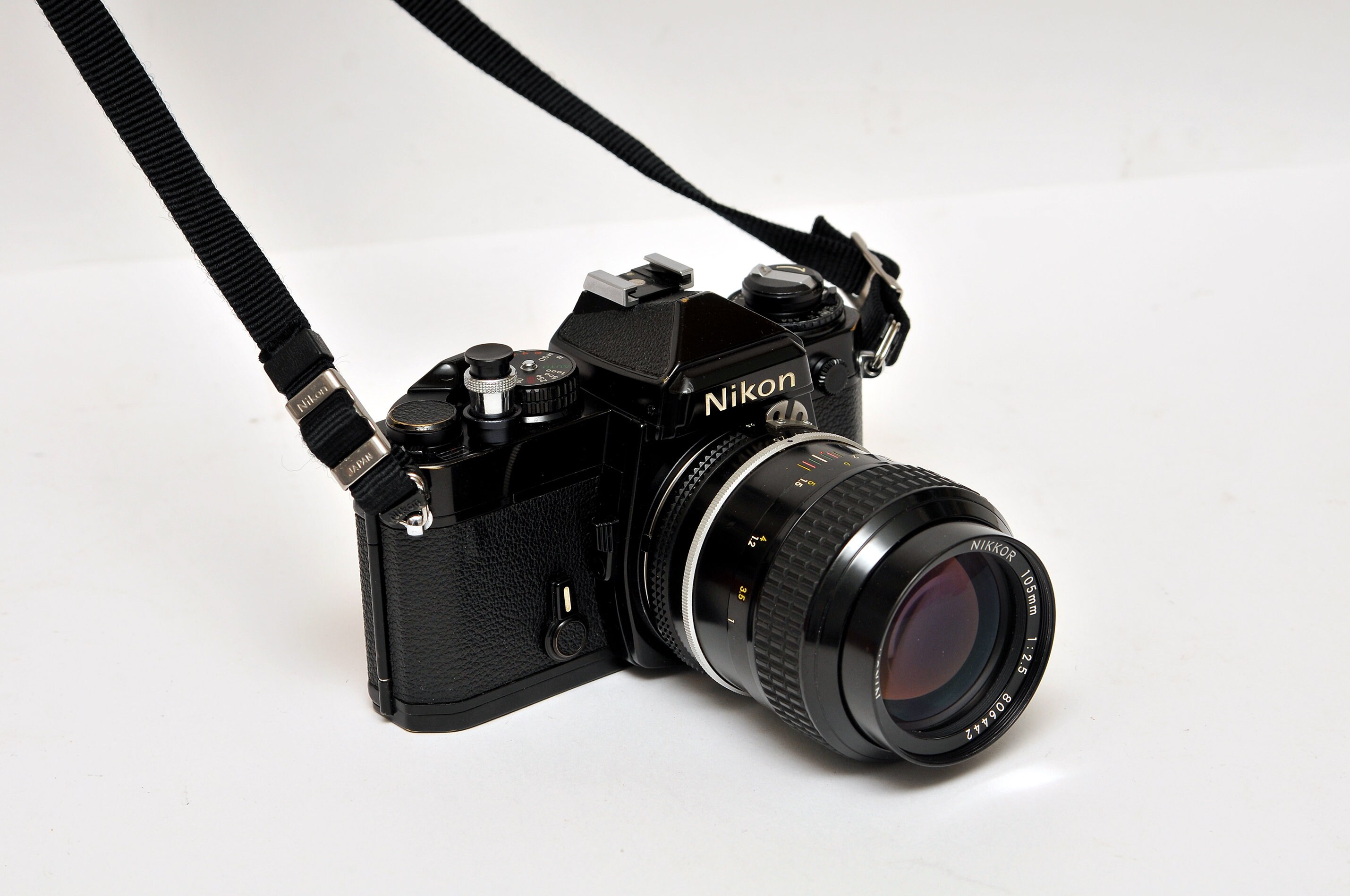 Nikon FE Nikkor With 105mm 1:2.5 Lens Vintage SLR Camera