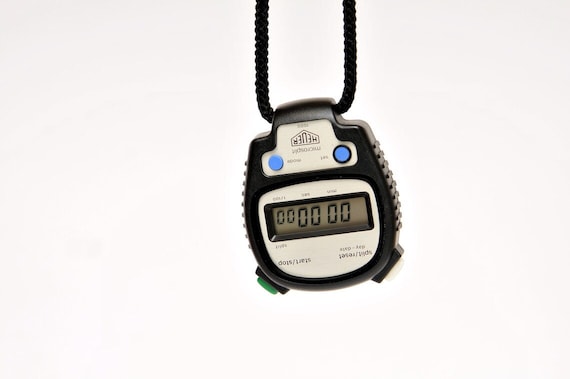 Vintage HEUER Microsplit 1000 Digital Stopwatch - image 7