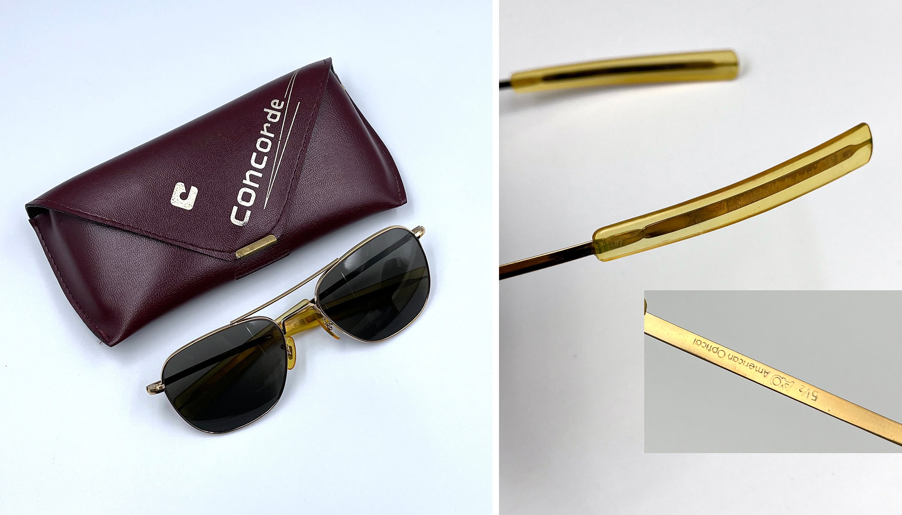 NOS raras gafas de sol de piloto americano optico gafas de sol de comando gafas de sol de ingenieria de aviador lentes de vidrio pesado estuche optico americano Etsy Espana