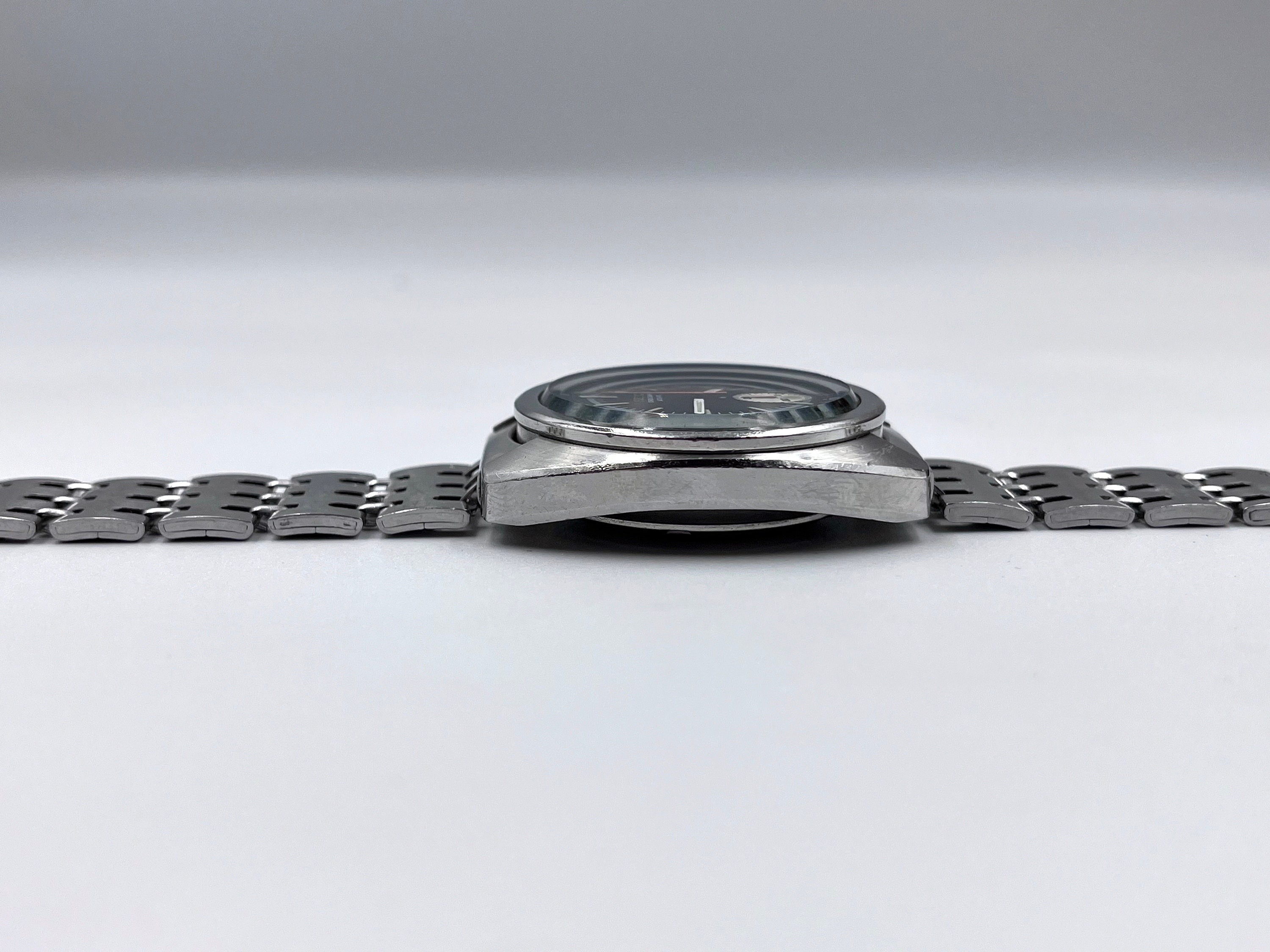 Vintage Seiko 6139 Automatic Chronograph Watch Bruce Lee Reverse