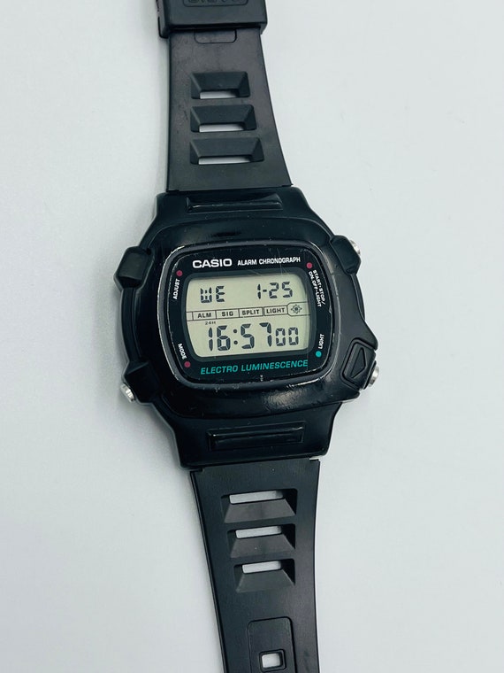 Rare CASIO W 740 1189 1980s pre G shock heavy duty watch electro  luminescence -  Portugal