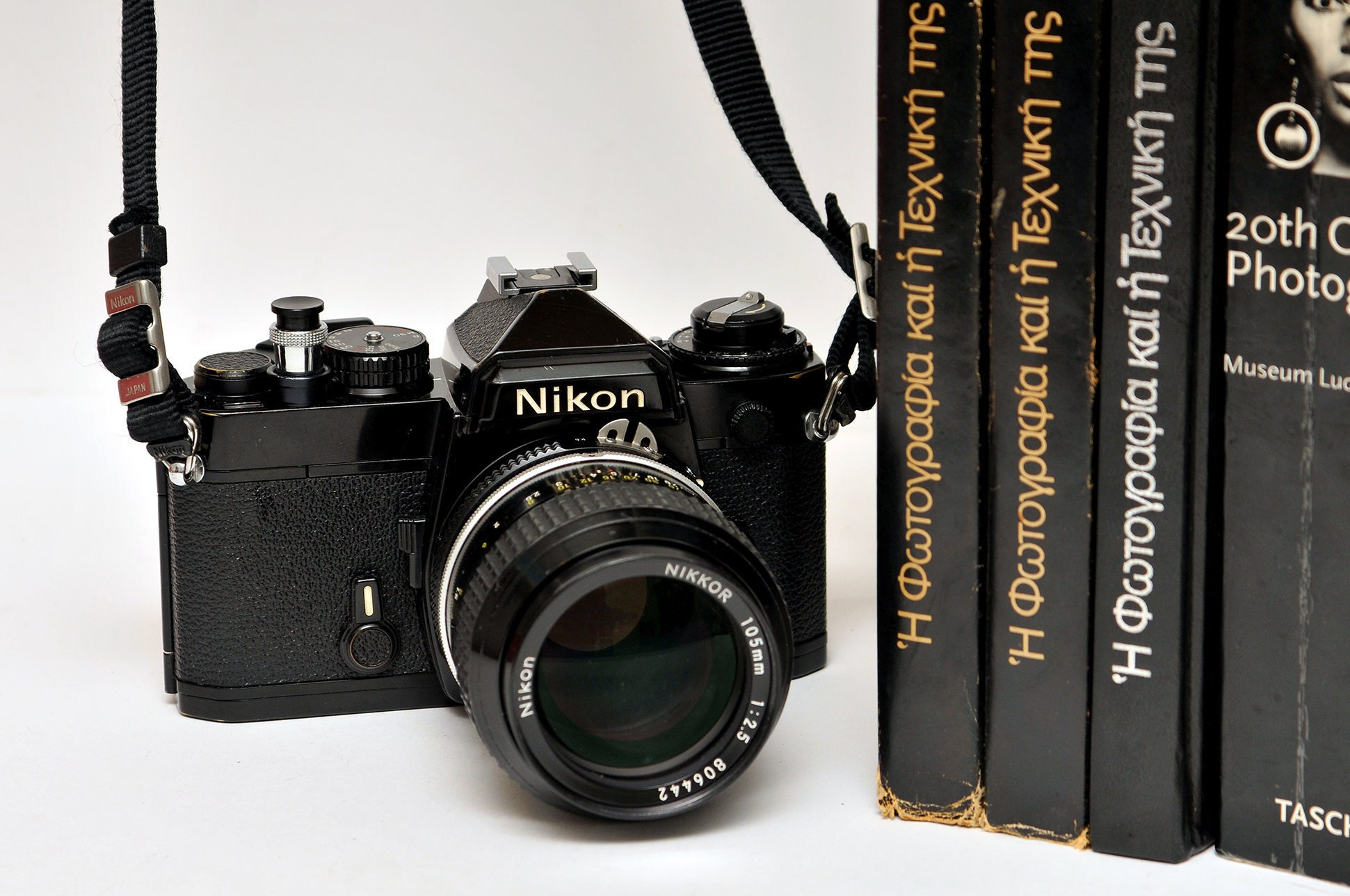 Nikon FE Nikkor With 105mm 1:2.5 Lens Vintage SLR Camera