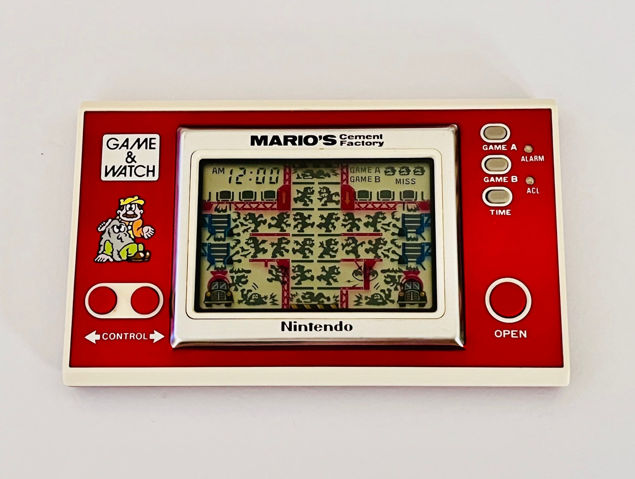 Super Mario Game & Watch Shelf MEGA Wall Mount/desk Stand 