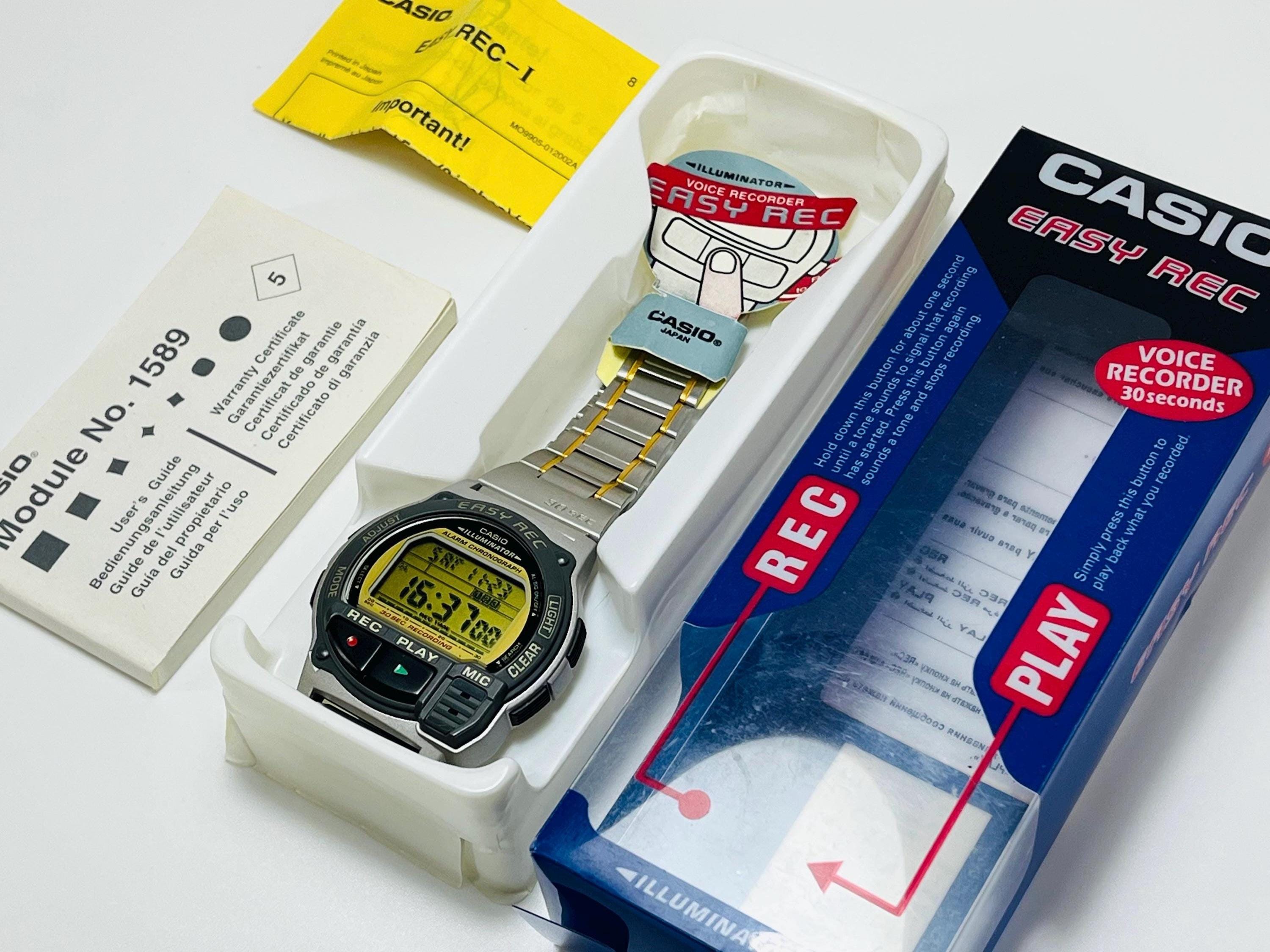 FREE Usa Shipping Full Set Casio EASY REC AV3 1589 Rare Nos Mint