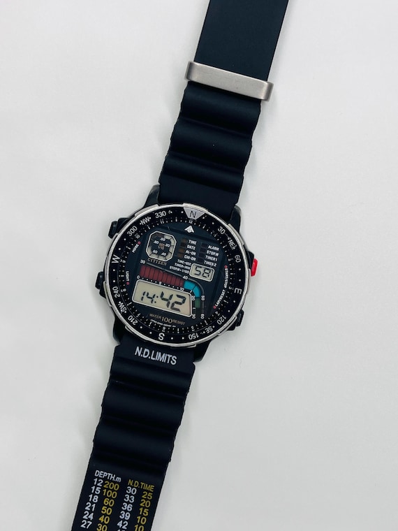 FREE Usa Shipping Rare Citizen D060 Promaster 80s Windsurfing LCD