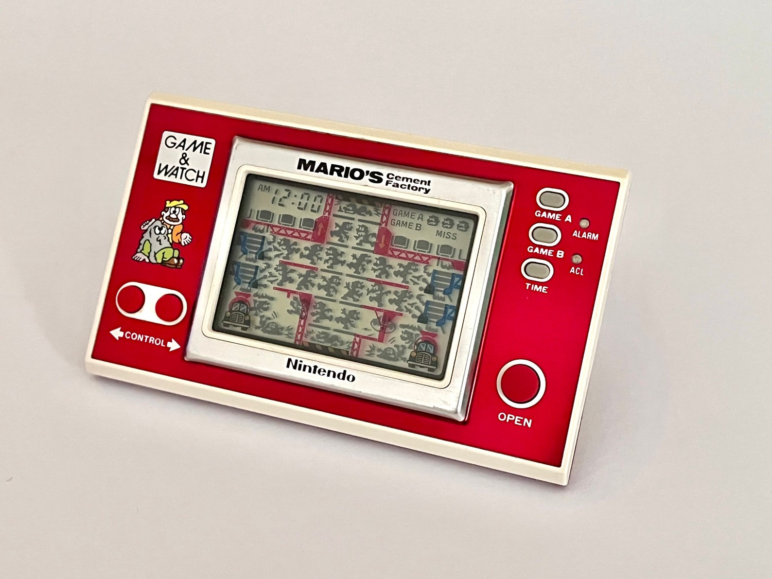 Extremely Rare Nintendo Game and Watch 1983 Mario's Cement Etsy