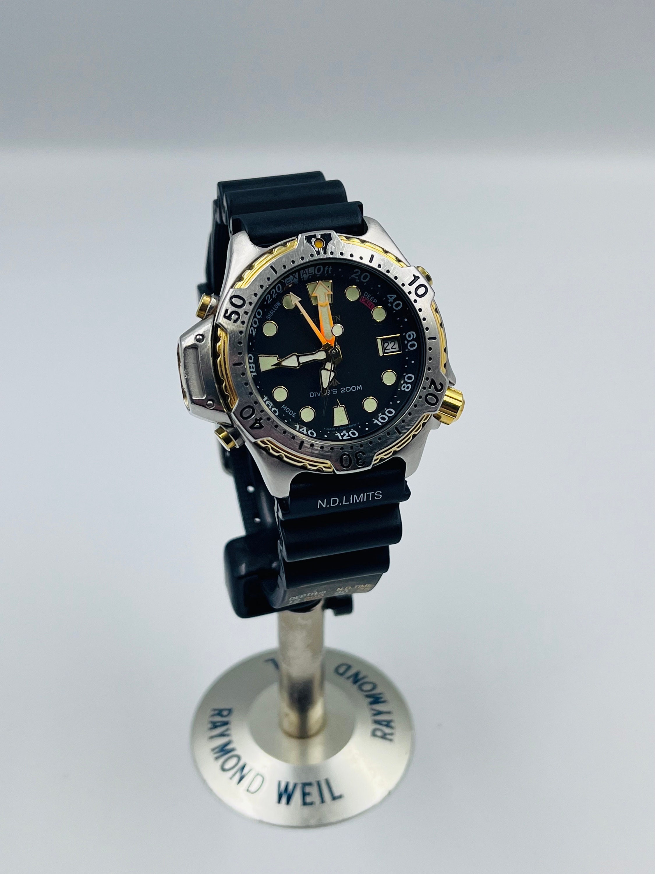 Very Rare Citizen 581 1990s Vintage Promaster Aqualand Divers Mans