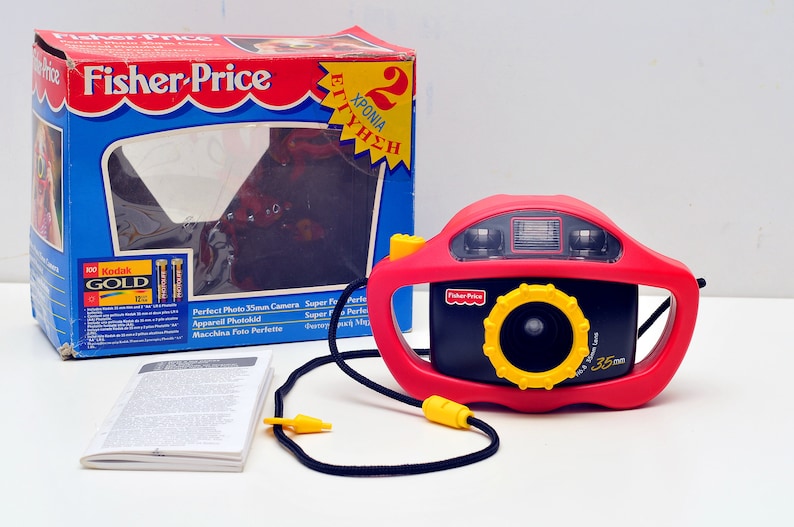 Fisher Price 35mm camera works 1995 kids camera