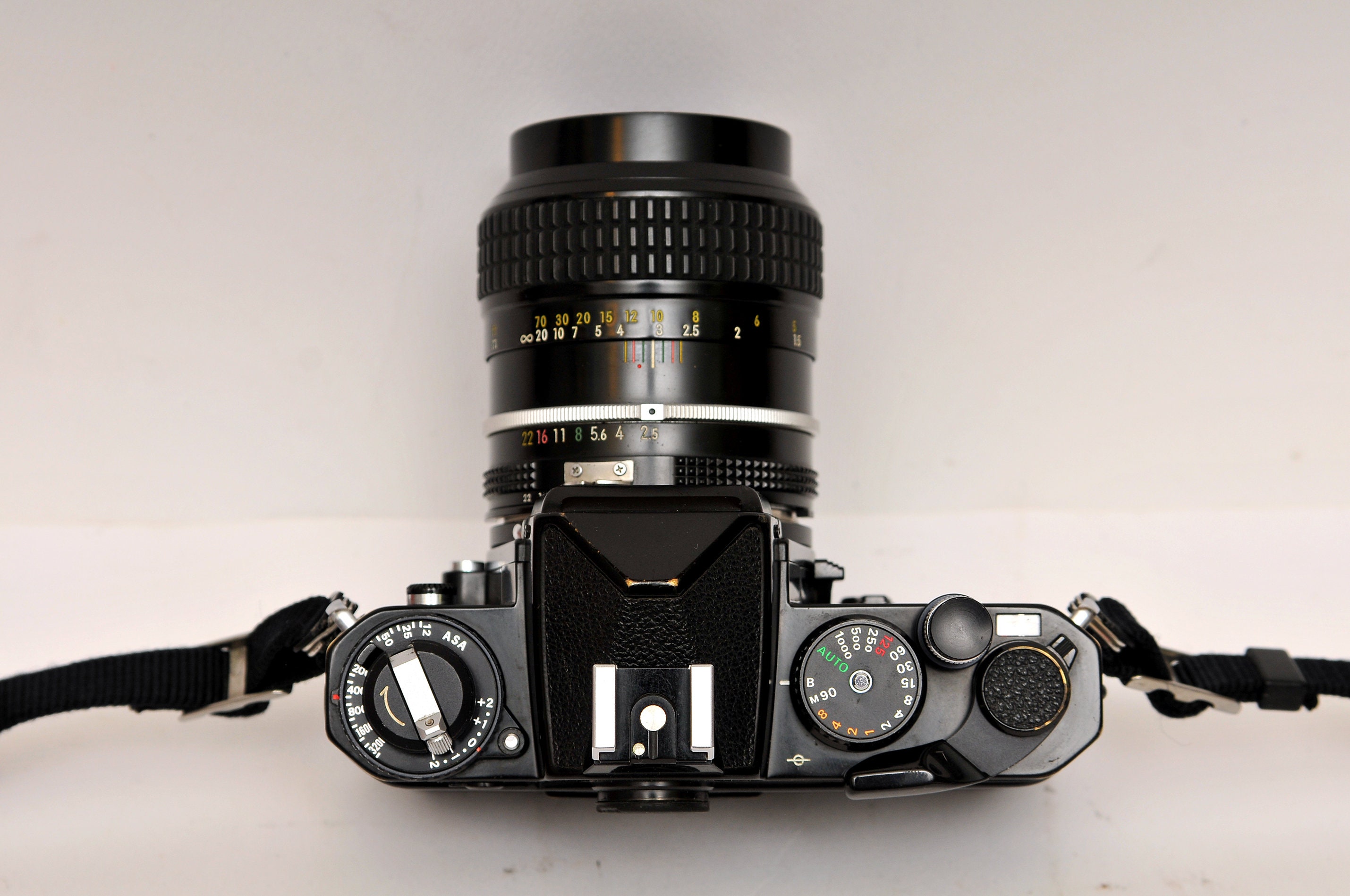 Nikon FE Nikkor With 105mm 1:2.5 Lens Vintage SLR Camera