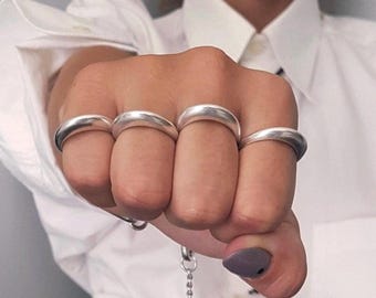 Wavy Antique Silver Open Cuff Bracelet• Sturdy Silver Abstract
