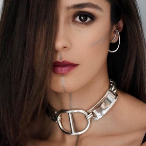 604SERVICE★日本未入荷★l Chunky Choker Oversized Chunky Adjustable Choker Necklace• Heavy