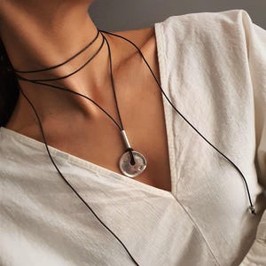 50er Jahre Leder Choker, 50er Jahre Leder Choker, 50er Jahre Leder Halsband, Choker, Leder Halsband, Choker, Boho Leder Schmuck