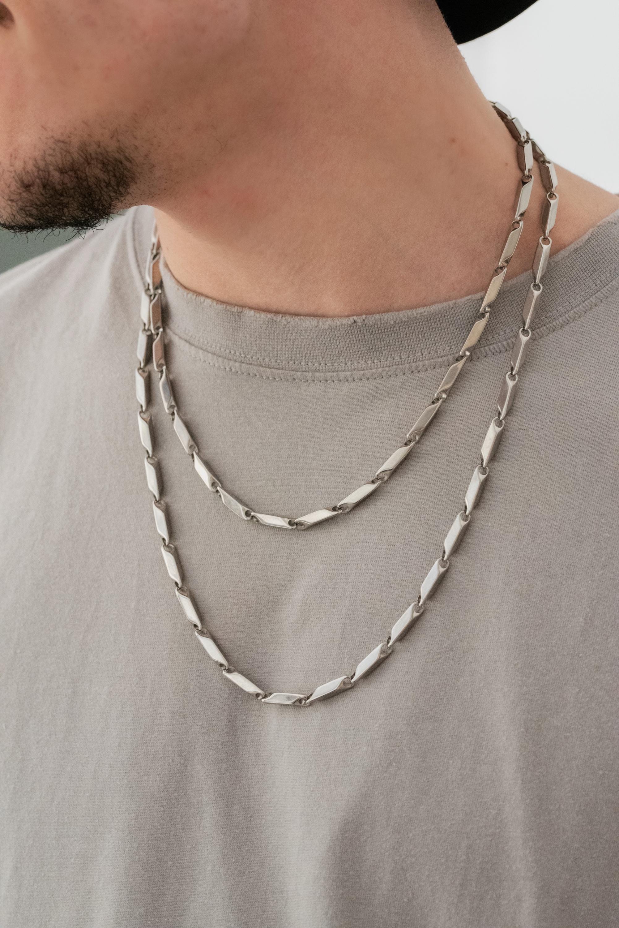 Collier en argent chaîne avec pendentif boule de neige et 1 petite