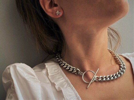 Silver Statement Aluminum Cuban Link 