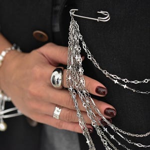 Bold Rock Style Statement Silver Dome Ring: Stainless Steel Everyday Wear